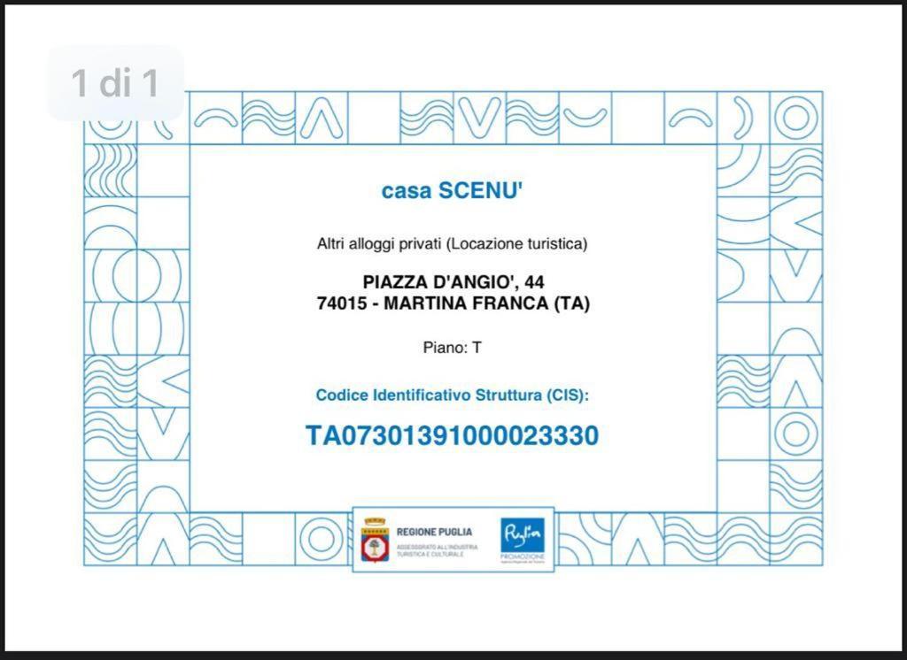 Scenu' Lejlighed Martina Franca Eksteriør billede